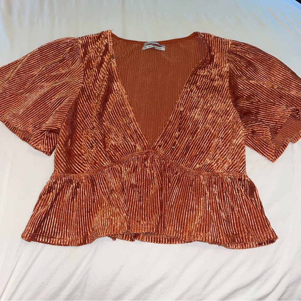 Urban Outfitters orange medium crop top